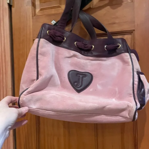 Vintage. Juicy Couture Pink and Purple Tote Bag . Great condition. - Picture 7 of 16